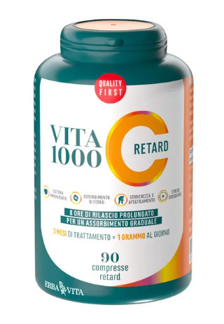 VITA C 1000 RETARD 90 Compresse - Integratore di Vitamina C